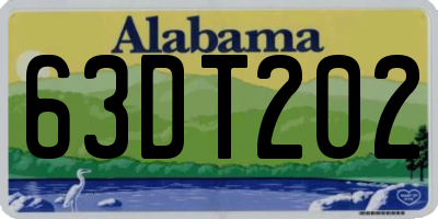 AL license plate 63DT202