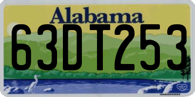 AL license plate 63DT253