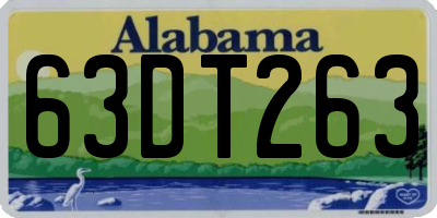 AL license plate 63DT263