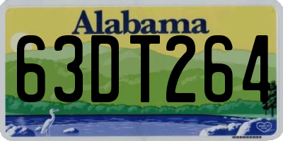 AL license plate 63DT264