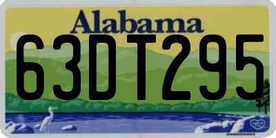 AL license plate 63DT295