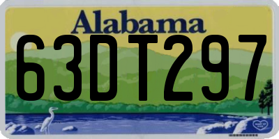 AL license plate 63DT297