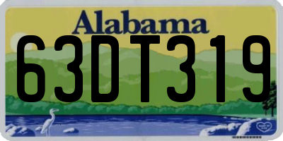 AL license plate 63DT319