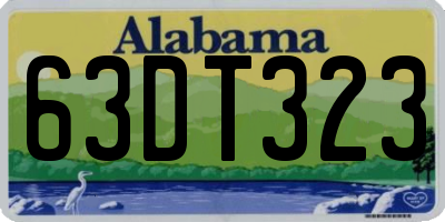 AL license plate 63DT323