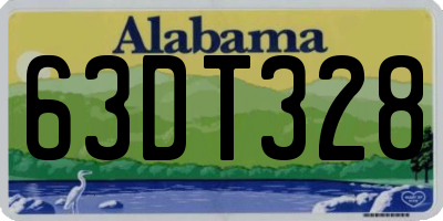AL license plate 63DT328