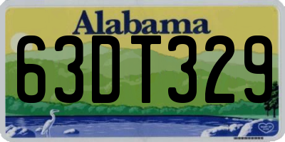 AL license plate 63DT329