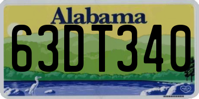 AL license plate 63DT340