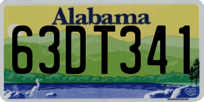 AL license plate 63DT341