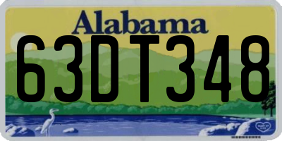 AL license plate 63DT348