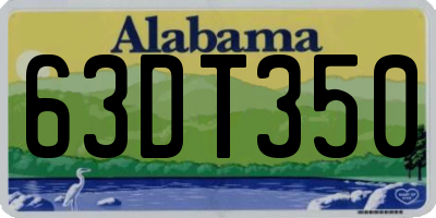 AL license plate 63DT350