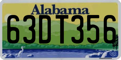 AL license plate 63DT356