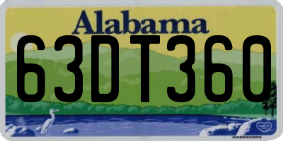 AL license plate 63DT360