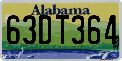 AL license plate 63DT364