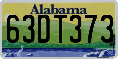 AL license plate 63DT373
