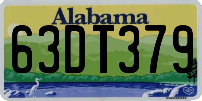 AL license plate 63DT379