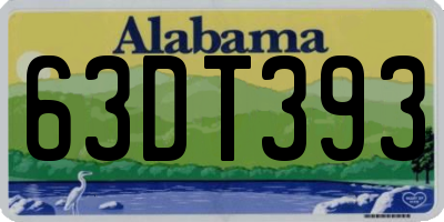AL license plate 63DT393