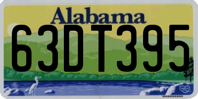 AL license plate 63DT395