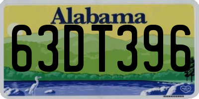 AL license plate 63DT396