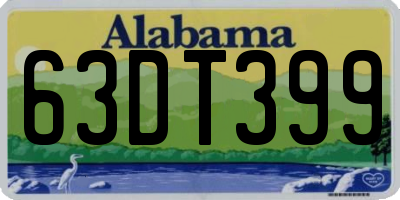 AL license plate 63DT399