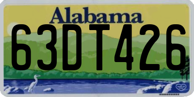 AL license plate 63DT426