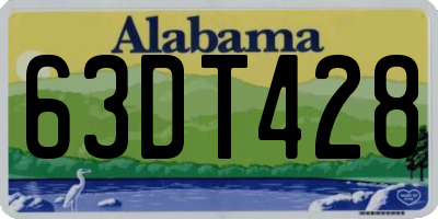 AL license plate 63DT428
