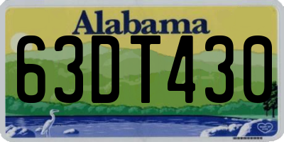 AL license plate 63DT430