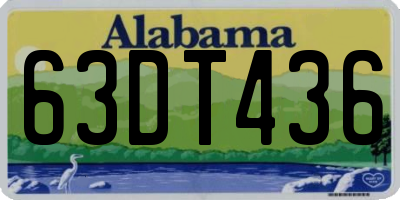 AL license plate 63DT436