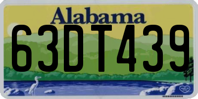 AL license plate 63DT439