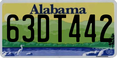 AL license plate 63DT442