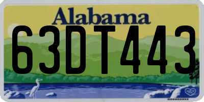 AL license plate 63DT443
