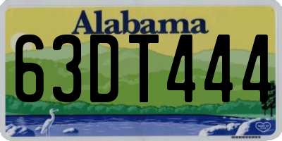 AL license plate 63DT444