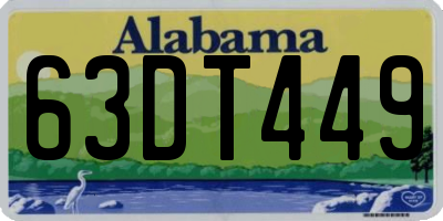 AL license plate 63DT449
