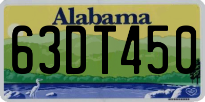 AL license plate 63DT450
