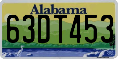 AL license plate 63DT453