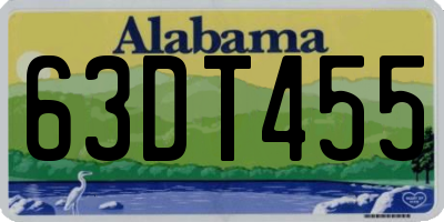 AL license plate 63DT455