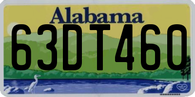 AL license plate 63DT460