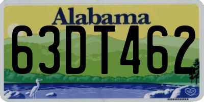 AL license plate 63DT462