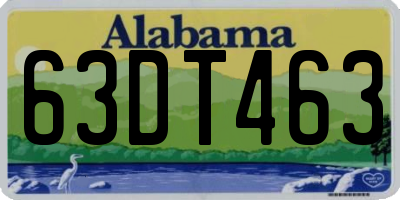 AL license plate 63DT463