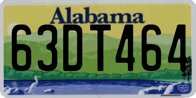 AL license plate 63DT464