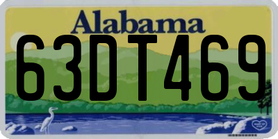 AL license plate 63DT469