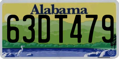 AL license plate 63DT479
