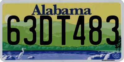AL license plate 63DT483
