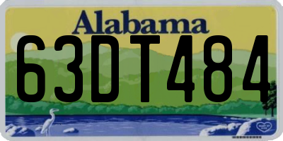 AL license plate 63DT484
