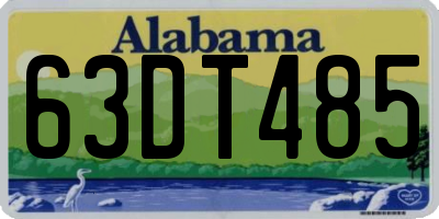 AL license plate 63DT485