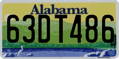 AL license plate 63DT486