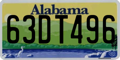 AL license plate 63DT496