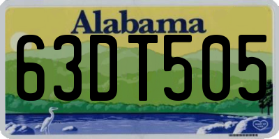 AL license plate 63DT505