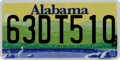 AL license plate 63DT510