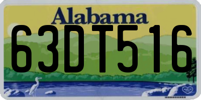 AL license plate 63DT516