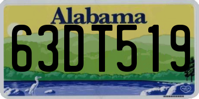 AL license plate 63DT519